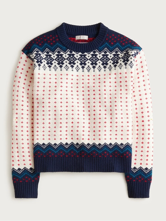 J. Crew Sweaters - J. Crew size m Fair Isle crewneck sweater in vintage wool 100% lamb’s wool